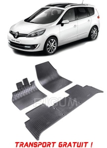 Renault Grand Scenic III, Van, fabricat din 04.2009 - 11.2016, set covorase auto dedicate, din cauciuc 100% Premium - Transport Gratuit accesorii pentru autoturismul tau - masina v38149