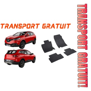 Renault Kadjar, Suv, fabricat din 06.2015 - Prezent, set covorase auto dedicate, din cauciuc 100% Premium