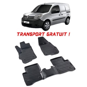 Renault Kangoo II 2007-2020 Set 4 covorase auto din cauciuc tip tavita premium line 3D - Transport Gratuit! accesorii pentru autoturismul tau - masina v48423