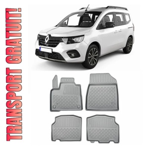 Renault Kangoo III Van Din 06.2021 - Prezent, Van , Set Covorase Auto Tip Tavita Premium 3D, din cauciuc