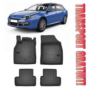 Renault Laguna III, Combi, Din 07.2007 - 04.2016 , Set Covorase Auto Tip Tavita Premium 3D, din cauciuc