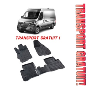 Renault Master III 2010 - 2023 Set 2 covorase auto din cauciuc tip tavita premium line 3D - Transport Gratuit!