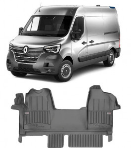 Renault Master III, Van, Din 2010 - Prezent , Set Covorase Auto Tip Tavita Premium 3D, din cauciuc accesorii pentru autoturismul tau - masina v173841