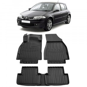 Renault Megane II (2002-2009) Set covorase auto cauciuc G.Modern Line 3D pentru accesorii pentru autoturismul tau - masina v239417