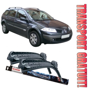 Renault Megane II Estate Set 2 stergatoare parbriz Bosch Bosch Aerotwin 60 cm/45 cm compatibile cu Renault Megane II Estate (Km0/1_) din 2003-2009 (60 cm / 45 cm)