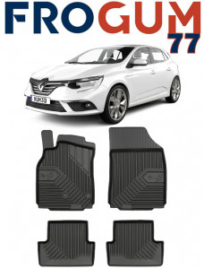 Renault Megane III Din 11.2008 - 12.2015, Coupe , Set Covorase Auto Tip Tavita Premium 3D, din cauciuc accesorii pentru autoturismul tau - masina v168988
