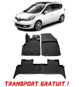 Renault Scenic III (2009-2016) Set covorase auto cauciuc G.Modern Line 3D transport gratuit accesorii pentru autoturismul tau - masina v49986