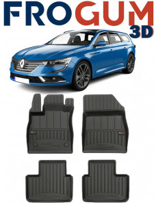 Renault Talisman, Combi, Din 05.2016 - Prezent , Set Covorase Auto Tip Tavita Premium 3D, din cauciuc accesorii pentru autoturismul tau - masina v170200