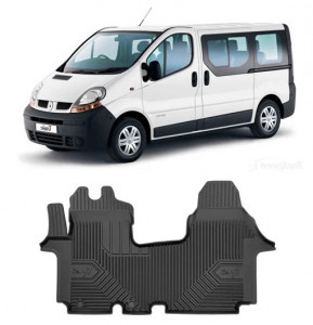 Renault Trafic II Din 09.2001 - 08.2014, Van , Set Covorase Auto Tip Tavita Premium 3D, din cauciuc accesorii pentru autoturismul tau - masina v167511