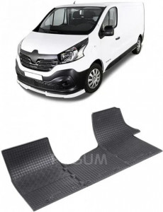 Renault Trafic III, Van, fabricat din 09.2014 - Prezent, 3 Locuri, set covorase auto dedicate, din cauciuc 100% Premium accesorii pentru autoturismul tau - masina v160782