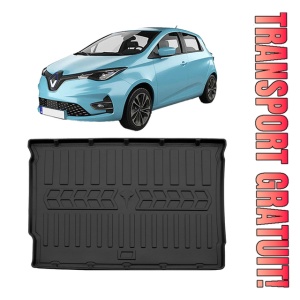 Renault Zoe Cu Podea Inalta (2018-prezent) Tavita cauciuc pentru protectie portbagaj dedicata pentru Renault Zoe Transport Gratuit