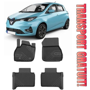 Renault Zoe Din 06.2019 - Prezent, Hatchback , Set Covorase Auto Tip Tavita Premium 3D, din cauciuc