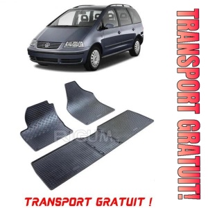 Seat Alhambra II, Van, fabricat din 09.2010 - Prezent, 7 Locuri, set covorase auto dedicate, din cauciuc 100% Premium - Transport Gratuit
