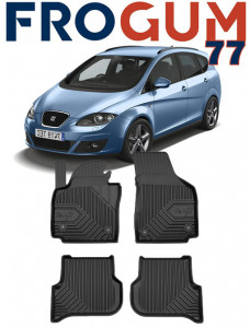 Seat Altea Din 2004 - 08.2015, Hatchback , Set Covorase Auto Tip Tavita Premium 3D, din cauciuc accesorii pentru autoturismul tau - masina v166287