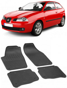 Seat Ibiza III, Hatchback, fabricat din 02.2002 - 2008, 6L, set covorase auto dedicate, din cauciuc 100% Premium accesorii pentru autoturismul tau - masina v158722