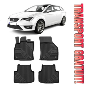 Seat Leon IV Kl Din 03.2020 - Prezent, Combi , Set Covorase Auto Tip Tavita Premium 3D, din cauciuc
