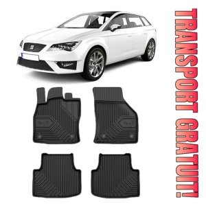 Seat Leon IV Kl Din 03.2020 - Prezent, Hatchback , Set Covorase Auto Tip Tavita Premium 3D, din cauciuc