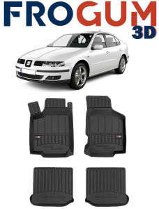 Seat Toledo II, Sedan, Din 1999 - 2004 , Set Covorase Auto Tip Tavita Premium 3D, din cauciuc accesorii pentru autoturismul tau - masina v169917