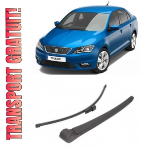 Seat Toledo IV Brat stergator pentru luneta spate cu lamela 410 mm, compatibil cu Seat Toledo IV fabricat intre 2012-2019, calitate extra
