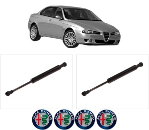 Set 2 amortizoare portbagaj haion ALFA ROMEO 156 (932_) din 1997-2005, 2 bucati, KROSNO, 4 stickere auto ALFA ROMEO v5317