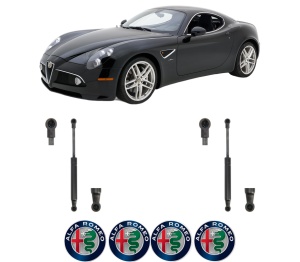 Set 2 amortizoare portbagaj haion ALFA ROMEO 8C (920_) din 2007-2009, 2 bucati, KROSNO, 4 stickere auto ALFA ROMEO v1002
