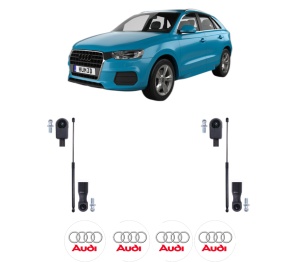 Set 2 amortizoare portbagaj haion AUDI Q3 (F3B) din 2018-2024, 2 bucati, KROSNO, 4 stickere auto AUDI v97