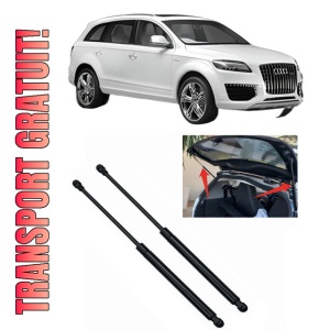 Set 2 amortizoare portbagaj haion AUDI Q7 (4LB) din 2006-2015, 2 bucati, MAGNUM TECHNOLOGY, 4 stickere auto AUDI