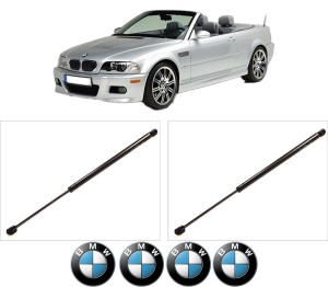 Set 2 amortizoare portbagaj haion BMW Seria 3 Compact (E46) din 2001-2005, 2 bucati, KROSNO, 4 stickere auto BMW Seria v5257