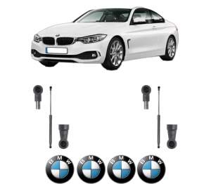 Set 2 amortizoare portbagaj haion BMW Seria 4 Coupe (F32, F82) din 2013-2020, 2 bucati, KROSNO, 4 stickere auto BMW Seria v1117