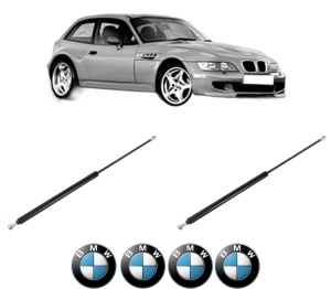 Set 2 amortizoare portbagaj haion BMW Seria Z3 Coupe (E36) din 1998-2003, 2 bucati, KROSNO, 4 stickere auto BMW Seria v3517