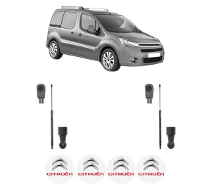 Set 2 amortizoare portbagaj haion CITROEN BERLINGO MULTISPACE (B9) din 2008-2021, 2 bucati, MAGNUM TECHNOLOGY, 4 stickere auto CITROEN v5017