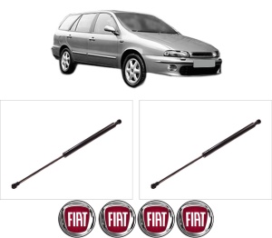 Set 2 amortizoare portbagaj haion FIAT MAREA Weekend (185_) din 1996-2003, 2 bucati, KROSNO, 4 stickere auto FIAT v6697