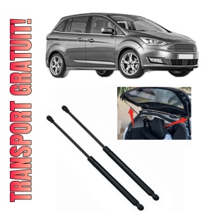 Set 2 amortizoare portbagaj haion FORD C-MAX II Van din 2010-2019, 2 bucati, KROSNO, 4 stickere auto FORD
