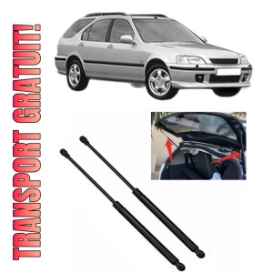 Set 2 amortizoare portbagaj haion HONDA CIVIC VI Aerodeck (MB, MC) din 1998-2001, 2 bucati, KROSNO, 4 stickere auto HONDA