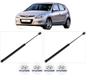 Set 2 amortizoare portbagaj haion HYUNDAI i30 Estate (FD) din 2008-2012, 2 bucati, KROSNO, 4 stickere auto HYUNDAI v4842