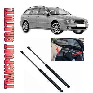 Set 2 amortizoare portbagaj haion JAGUAR X-TYPE I Estate (X400) din 2003-2009, 2 bucati, KROSNO, 4 stickere auto JAGUAR