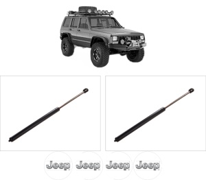 Set 2 amortizoare portbagaj haion JEEP CHEROKEE (XJ) din 1998-2001, 2 bucati, KROSNO, 4 stickere auto JEEP v3582