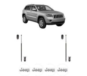 Set 2 amortizoare portbagaj haion JEEP GRAND CHEROKEE IV (WK, WK2) din 2010-2016, 2 bucati, KROSNO, 4 stickere auto JEEP v1242