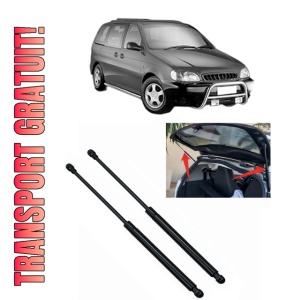 Set 2 amortizoare portbagaj haion KIA CARNIVAL II (GQ) din 2001-2006, 2 bucati, KROSNO, 4 stickere auto KIA