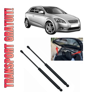 Set 2 amortizoare portbagaj haion KIA CEE'D Hatchback (ED) din 2006-2012, 2 bucati, MAGNUM TECHNOLOGY, 4 stickere auto KIA