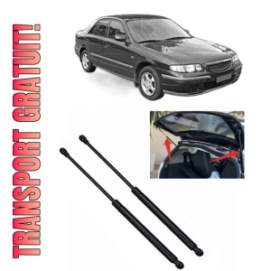 Set 2 amortizoare portbagaj haion MAZDA 626 V Hatchback (GF) din 1997-2002, 2 bucati, KROSNO, 4 stickere auto MAZDA