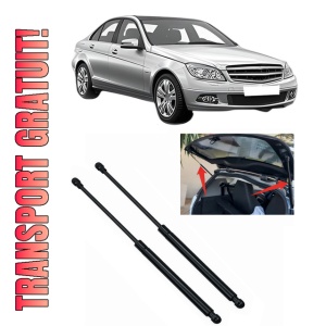 Set 2 amortizoare portbagaj haion MERCEDES-BENZ C-CLASS (W204) din 2007-2014, 2 bucati, KROSNO, 4 stickere auto MERCEDES-BENZ