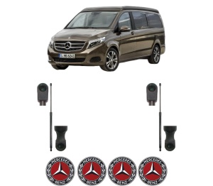Set 2 amortizoare portbagaj haion MERCEDES-BENZ MARCO POLO Camper (W447) din 2015-2021, 2 bucati, KROSNO, 4 stickere auto MERCEDES-BENZ v397