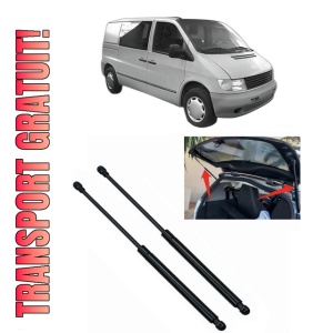 Set 2 amortizoare portbagaj haion MERCEDES-BENZ VITO Bus (W638) din 1996-2003, 2 bucati, MAGNUM TECHNOLOGY, 4 stickere auto MERCEDES-BENZ