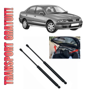 Set 2 amortizoare portbagaj haion MITSUBISHI CARISMA Saloon (DA_) din 1996-2006, 2 bucati, KROSNO, 4 stickere auto MITSUBISHI