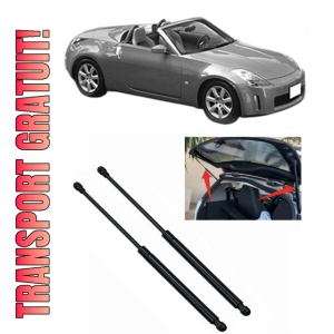 Set 2 amortizoare portbagaj haion NISSAN 350Z Roadster (Z33) din 2004-2009, 2 bucati, KROSNO, 4 stickere auto NISSAN