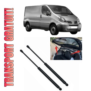 Set 2 amortizoare portbagaj haion NISSAN PRIMASTAR Van (X83) din 2002-2006, 2 bucati, KROSNO, 4 stickere auto NISSAN