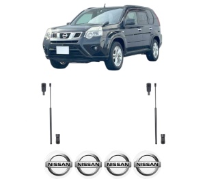 Set 2 amortizoare portbagaj haion NISSAN X-TRAIL VAN (T31) din 2011-2014, 2 bucati, MAGNUM TECHNOLOGY, 4 stickere auto NISSAN v3697