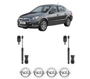 Set 2 amortizoare portbagaj haion OPEL ASTRA H CLASSIC Saloon (A04) din 2009-2014, 2 bucati, KROSNO, 4 stickere auto OPEL v757