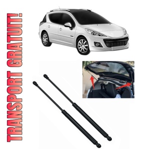 Set 2 amortizoare portbagaj haion PEUGEOT 207 SW Estate Van (WK_) din 2007-2012, 2 bucati, KROSNO, 4 stickere auto PEUGEOT
